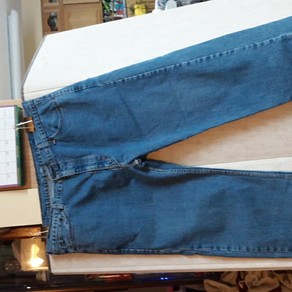 A pair of Levi Strauss 505 jeans